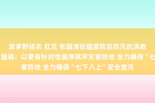 波多野结衣 肛交 张国清在国度防总防汛抗洪救灾使命视频会议上强调：以更有针对性循序筑牢灾害防地 全力确保“七下八上”安全度汛